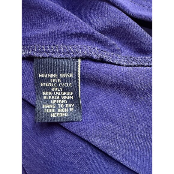 Caution To The Wind Dress Womens L Blue Career Church Twee Mediterranean - Picture 6 of 6